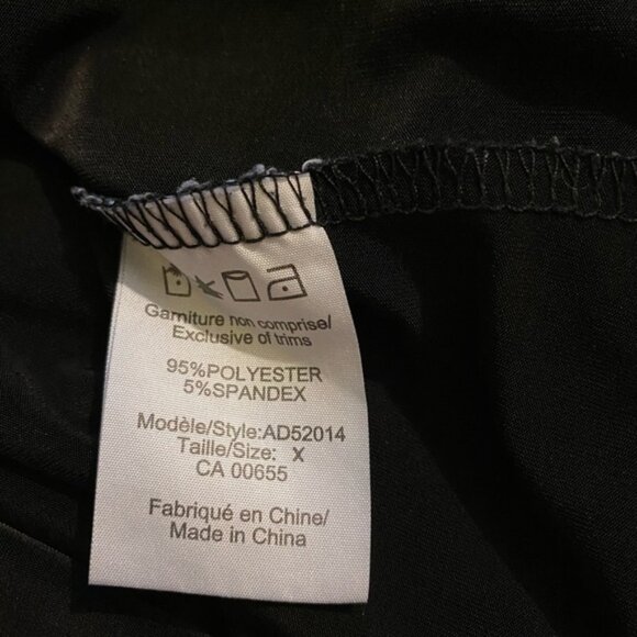 Michel Studio Black Top with Silver Bling Size X - Picture 6 of 7